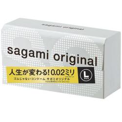 ゴムじゃないコンドーム【サガミオリジナル 002　Lサイズ／12コ入】究極のうすさ0.02mmのサガミオリジナル12個　sagami original