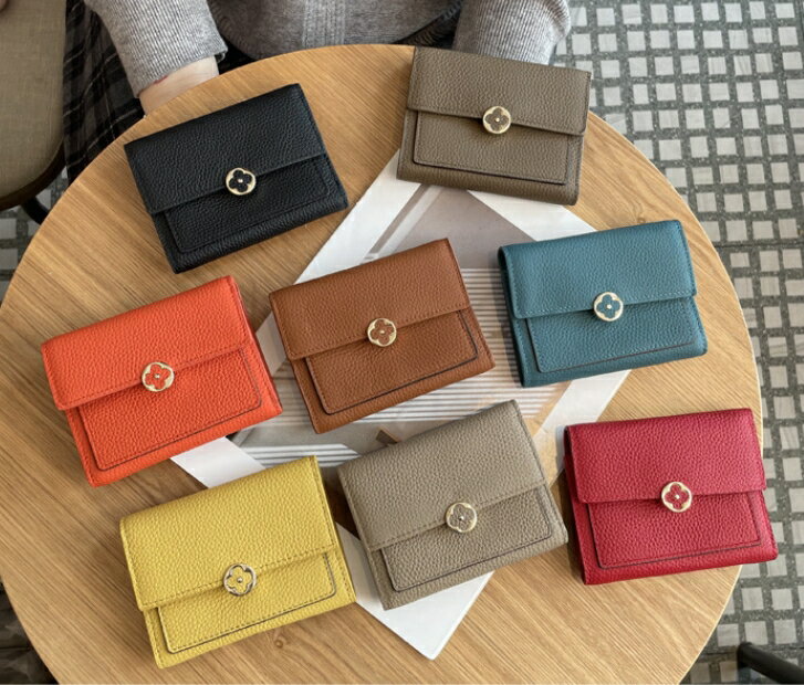 乐天商城 - ＼店内全品10%OFF／本革　ミニ財布 三つ折り財布 レディース かわいい 札 小銭 小さい LADAYS ミニ財布 コンパクト財布 カードケース 小銭入れ 革 おしゃれ シンプル 母の日　レザー 牛革 クレジットカード小銭入れ 最強開運日 カード入れ　送料無料