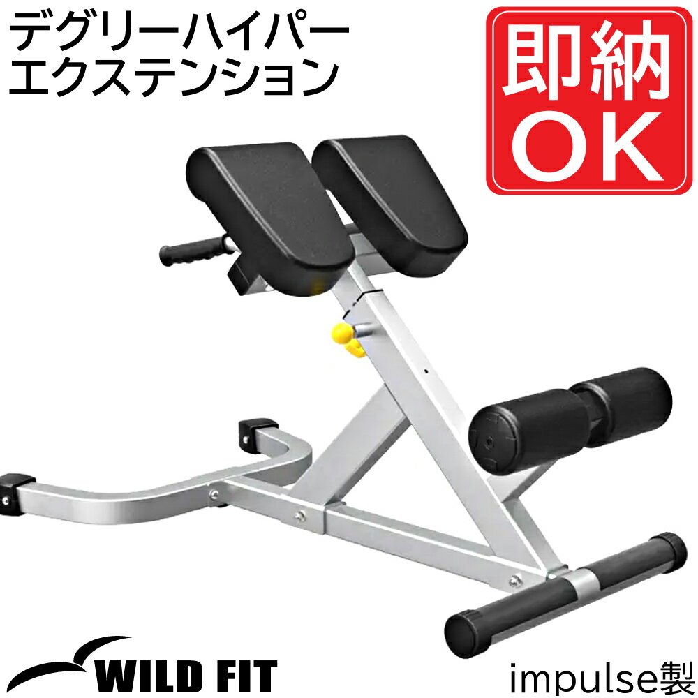 デグリーハイパーエクステンション[impulse/インパルス] 送料無料 ジム 自宅 業務用 トレーニングマシン トレーニングベンチ [WILD FIT Premium] 1