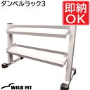 ダンベルラック3 [impulse/インパルス]送料無料 ダンベル ジム 自宅 業務用 トレーニングマシン 収納 スタンド [WILD FIT Premium]