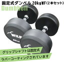 【4月10日入荷予定】[WILD FIT Premium] 固定式ダンベル 20kg WF 2本セット送料無料 ジムダンベル ウエイト 筋トレ　トレーニング 腹筋 背筋 ホームジム 鉄アレイ