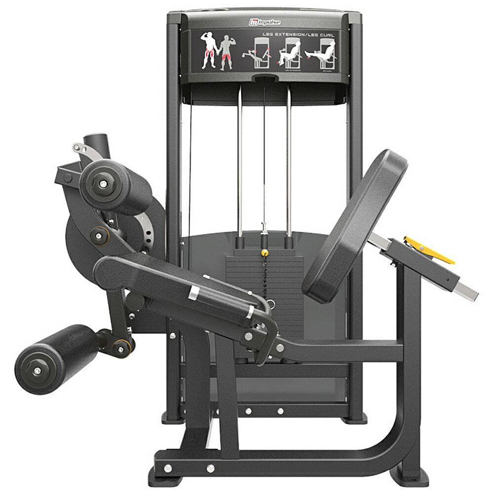 [WILD FIT Premium] レッグエクステンション/レッグカール(200ポンド) 《impulse/インパルス》大腿四頭筋 送料無料 トレーニングマシン トレーニング ハムストリングス ベンチ 自宅 業務用 ワイルドフィット