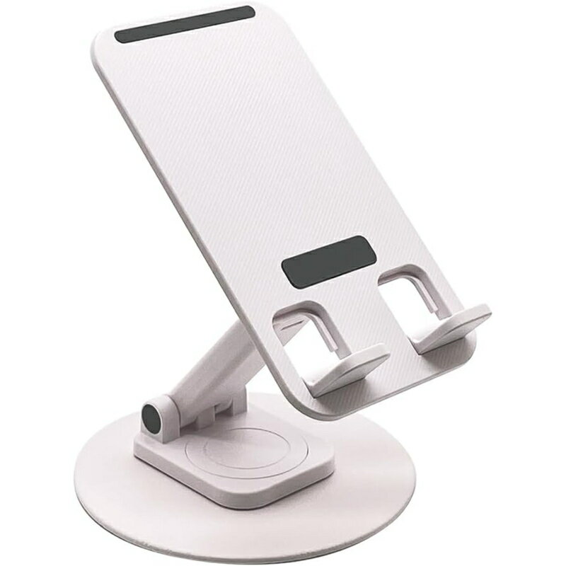 Rakuten - タブレットスマートフォン 用 360°回転式 折りたたみ 視聴スタンド 卓上ホルダー 卓上 スマホ スタンド 携帯 スタンド 折り畳み式 滑り止め コンパクト 軽量 360°回転 合金製+ABS