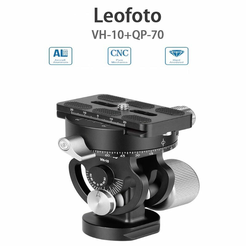 Rakuten - Leofoto VH-10+QP-70 雲台 2WAY 一脚・三脚用 [並行輸入品]