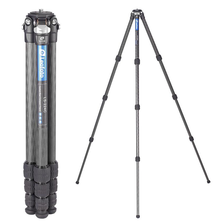 Leofoto レオフォト　LS-224C カーボン三脚/パイプ径22mm 4段 ミラーレス・一眼レフ用三脚　Leofoto LS-224C+LH-25 レンジャーシリーズ 三脚雲台セットのサムネイル