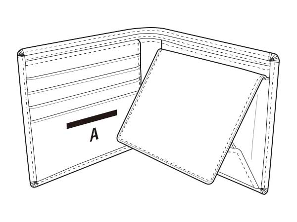 - 【お名入れ代】（商品別売） BT 二つ折り財布用■（納期10-14営業日）
