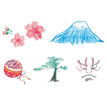 色で遊ぶクレヨン ジャパンカラー