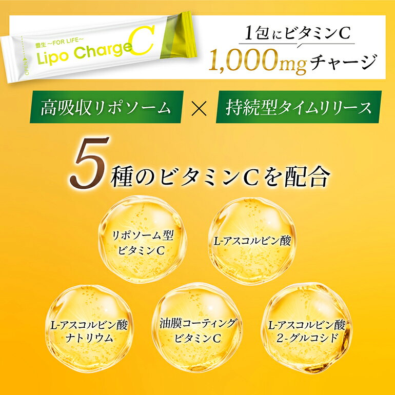 【9/24 01:59まで30％OFFクーポン】【1包(2.5g)×30包】サプリ 栄養補助食品 リポソーム ビタミンC 顆粒 レモン ライム システイン ビタミンD 美容 国内製造 送料無料 豊生 Lipo Charge C 30袋 ギフト プレゼント 来客用 敬老の日 誕生日 内祝い slippergallery-10002097 スリッパギャラリー サンプル画像3
