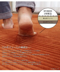 フランネルラグウォッシャブル丸洗い遮音・防音【低反発高反発レトロモダンラグマット】RC-700