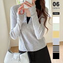 【5/4!クーポンで2,190円】 ヘンリーネック シアー トップス 長袖 レディース カットソー 透け感 ロンt シアーニット 薄手 tシャツ 重ね着風 長袖...