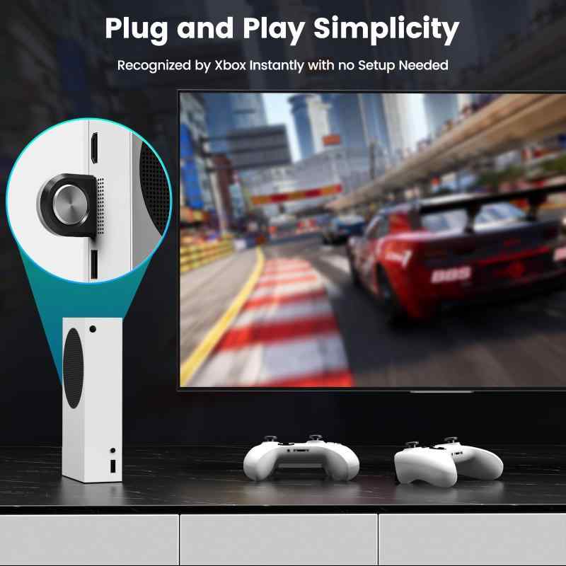 Xbox Series X|S 用 ストレージ拡張カード、2TB NVMe SSD プラグアンドプレイ NVMe 拡張 SSD for Xbox Series X&S