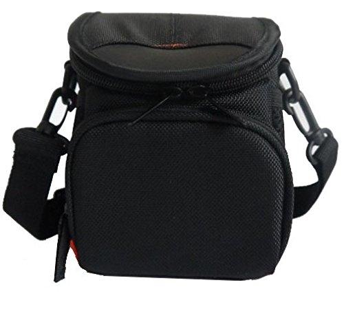 和湘堂 Panasonic LUMIX DMC-GM5用 一眼レフカメラバッグ 帆布生地 ツーレンズ収納可 軽量?丈夫?お洒落 カメラマンにお薦め 「517-0017-02D」ブラック