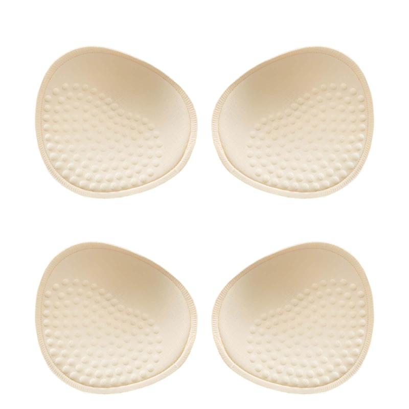 [fourfivesixはる] 2ペア4個ブラパッド ナチュラルフィット バストアップ 丸型 スポーツブラ ブラキャミ 付け替え ノンワイヤー パット カップ取り外し ブラインサートカップ パット カップ取