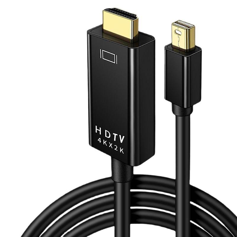 Mini DisplayPort - HDMI ケーブル オス-オス 4K@30Hz解像度 単方向 金メッキコード 超高耐久性 プラグアンドプレイ ノートパソコン タブレット プロジェクタ ディスプレイなどに対応（ブラック 1.8m【製品の内容】Mini DisplayPort - HDMI ケーブル オス-オス 4K@30Hz解像度 単方向 金メッキコード 超高耐久性，商品を購入する前にデバイス対応インタフェースを確認してください。（ブラック 1.8m）【Mini DisplayPort-HDMIケーブル】このケーブルを使用すると、ミニDisplayPortポート付きノートパソコン、オールインワンなどのデバイスをHDMI入力付きディスプレイ、テレビ、プロジェクタに接続することができます。注：ケーブルは逆接続できません。【柔軟で耐久性がある】このケーブルは金メッキコネクタを採用し、腐食に強く錆びにくく、ワイヤボディは柔軟なpvc材質を採用し、引張に強く、ケーブルの使用寿命を最大限に延長した。【卓越した伝送】優れたチップと専門的な多重シールドを内蔵し、高い接続性と卓越した信頼性を提供しながら、信号干渉を最大限に防止します。【品質】ご利用中に問題があれば、お気軽に弊社にメールでご連絡ください。デルのサービスチームは24時間、お客様に満足のいくソリューションを提供します。（注文番号は書のかわりとなります）。