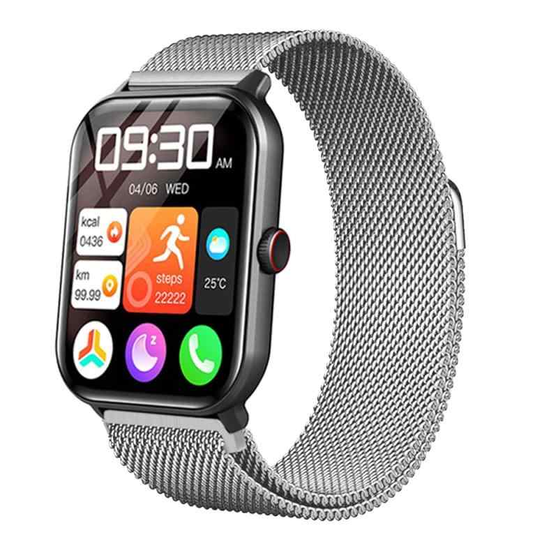 [SHANCHI] 【磁気式】 Vialove KW105-G01 1.9インチ用 交換バンド 22mm 磁気式ミラネーゼバンド 快適な通気性 ステンレス製 精密メッシュ編み ナノ浸透めっき 耐磨耗しない色 自由長さ調節 防水防塵