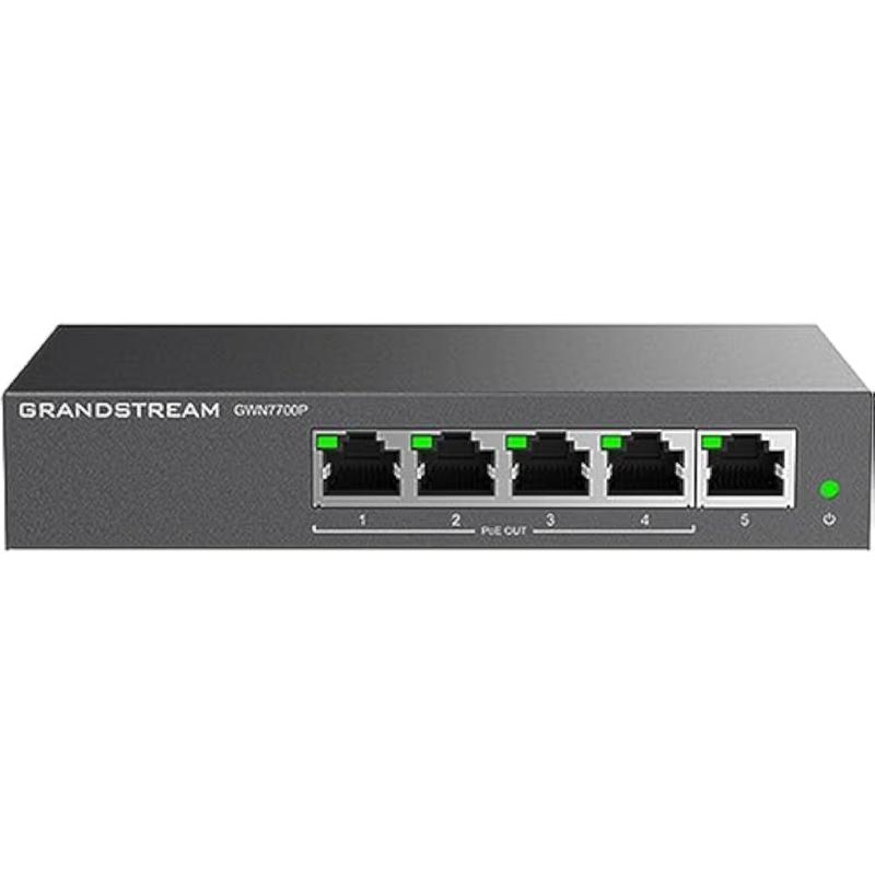 Grandstream GWN7700P 5ポート 4-PoE アンマネージドネットワークスイッチ