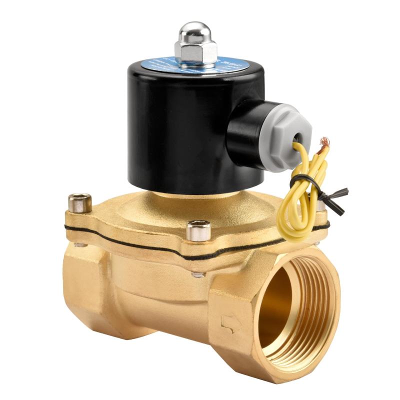 乐天商城 - Heschen 真鍮電気ソレノイドバルブ 2W-320-32 PT 1-1/4インチ DC12V 直動水 常閉交換用バルブ