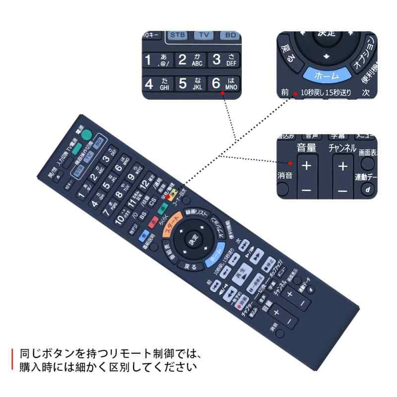 CLVIZCXOM RMT-B012J for SONY ソニーリモコン BDZ-ET2000 BDZ-ET1000 BDZ-EW2000 BDZ-EW1000 BDZ-EW500 BDZ-E500対応