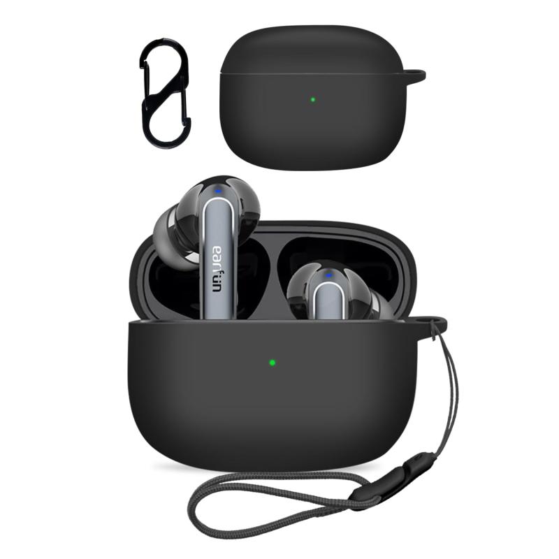 EarFun Air 2 �� ������ ���С� ��NOUKAJU�� �磻��쥹 ���䡼�ۥ� ���ꥳ�� �ݸ���� �ʥ���ӥ��դ�+���ȥ�å��դ� �� ��ɻ� �����ɻ� �Ѿ׷� ���彼�Ų�ǽ �ɿ� �ɿ� (�֥�å�)