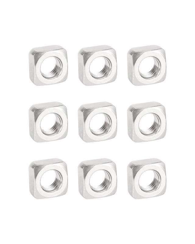 乐天商城 - IMSCREWS 四角ナット M8-1.25 304ステンレススチール 50個入 スクエアナット 四角形 12.7mm幅 6mm厚 締付 補修 部品 産業用 工業用