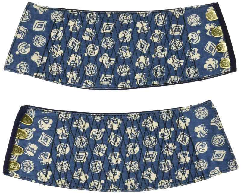 K-WORK 本藍染手甲 4枚コハゼ 特大 B-30