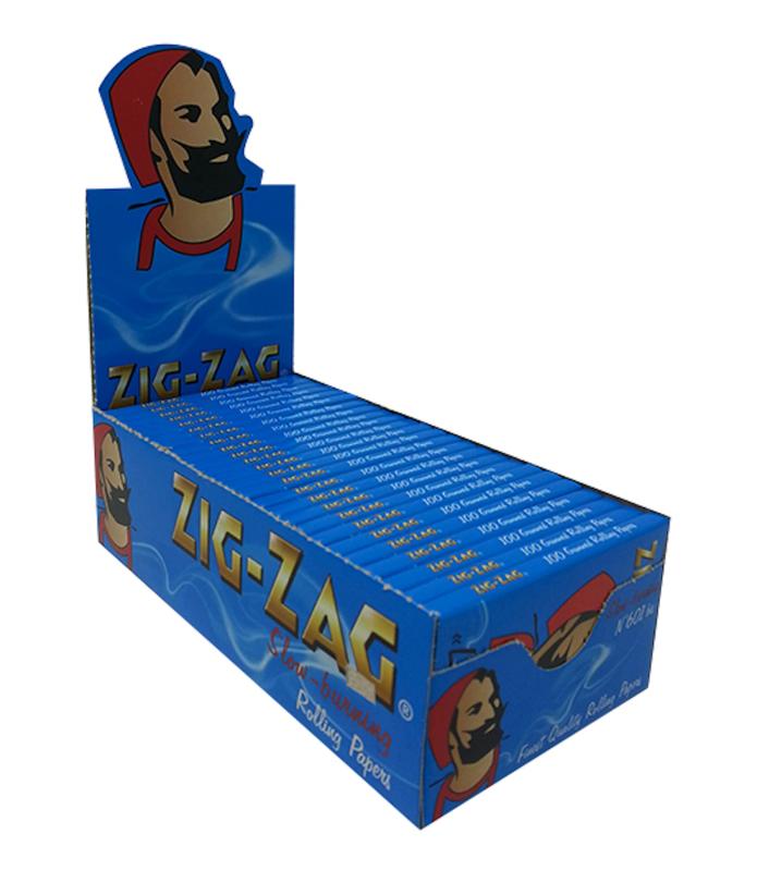 柘製作所(tsuge) ジグザグ ブルーシングル 【スローバーニング ・ 50枚入り】 #78832 1箱(100個入り)
