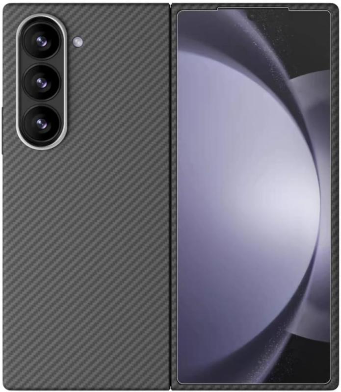 乐天商城 - 適用galaxy Z Fold7 ケース アラミド繊維 高級 フィルム2枚付き カーボン風 超薄 超軽量 人気