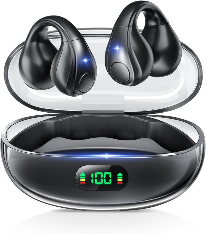 �磻��쥹Bluetooth����ۥ� 2025ǯ ����Ƴ���䡼���շ� �����ץ󥤥䡼 �����߼� ����ɤ��������ǽ ���åΥ������������� Hi-Fi���� AAC/SBC�б� LCD����ɽ�� ��ư�ڥ���� ��ϳ���ɻ� ʪ