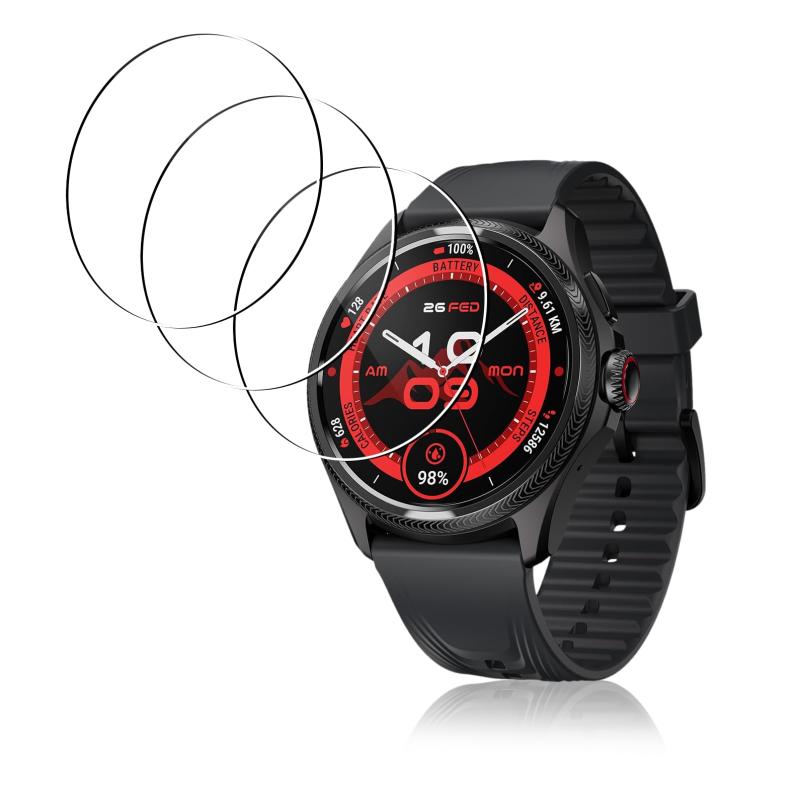 Rchlr �ե���� Ticwatch Pro 5 Enduro �� ���� ���饹�ե���� ��3�祻�åȡ� Ticwatch Pro 5 Enduro�б� �վ� �ݸ�ե���� �ӻ��ץե���� ���ޡ��ȥ����å��ݸ���� �������ɥ��饹 �����ݸ� ���� ��