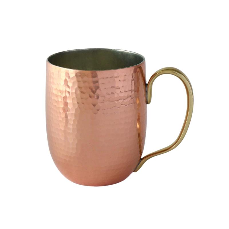 浅草 銅銀銅器店 純銅製 ジョッキ（小） 400cc 職人歴40年の星野さんが作るビアカップ