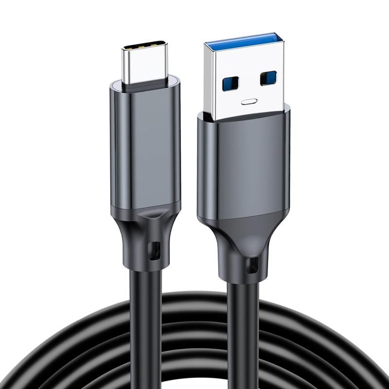 USB-C & USB-A 3.1(Gen2) ケーブル Popolier【10Gbpsデータ転送/3A 60W高速充電】 USB-A to USB-C ケーブル 高耐久PVC素材 スマートフォン、タブレット、ノートパソコンのタイプc機種に対応【