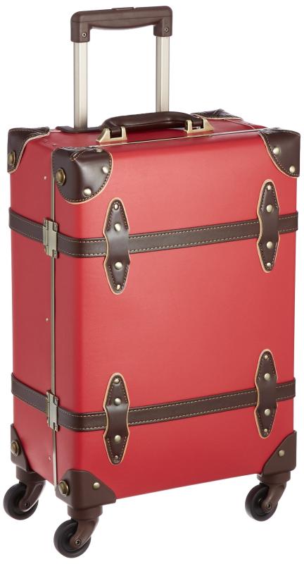 [ユーラシア] ユーラシア トランクケース 44cm 26L 3.3kg 合皮 機内持込可 26.0L 44cm 3.3kg EUR3054-44 レッド/ブラウン レッド/ブラウン
