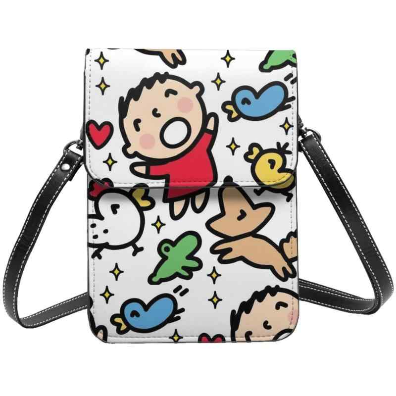 [Monira] みんなのたあ坊 スマホポーチ本革 ショルダーバッグ 薄い レディース メンズミニポーチ 人気 財布 斜め掛け バッグ