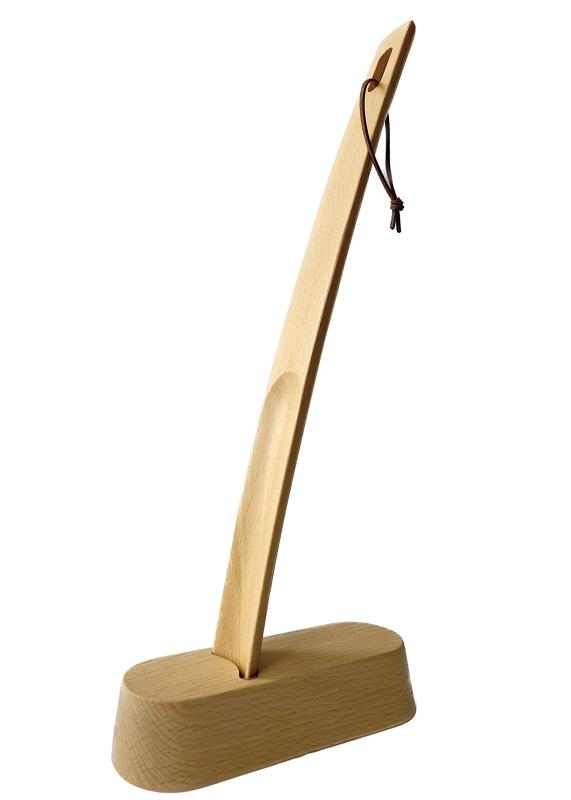 [Noah État de pleine satisfaction] ノア 靴ベラ スタンド付き 自立 木製 シンプル 38cm(3)
