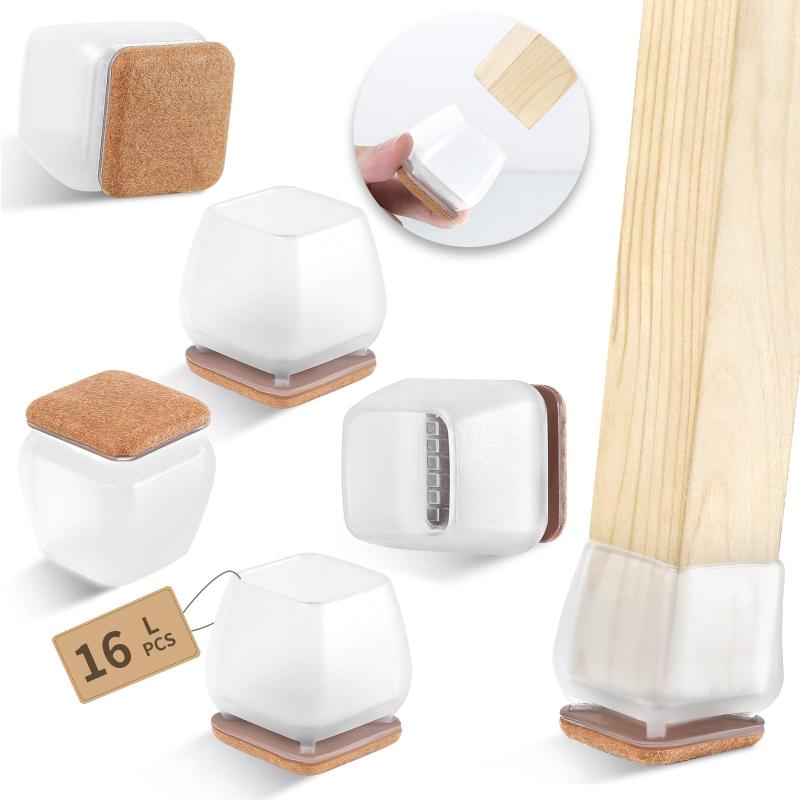 MAYZOLOP 椅子の足カバー 椅子足キャップ 椅子の足 傷防止 傾斜した足適用 騒音対策 滑り止め 簡単装着 16個入り