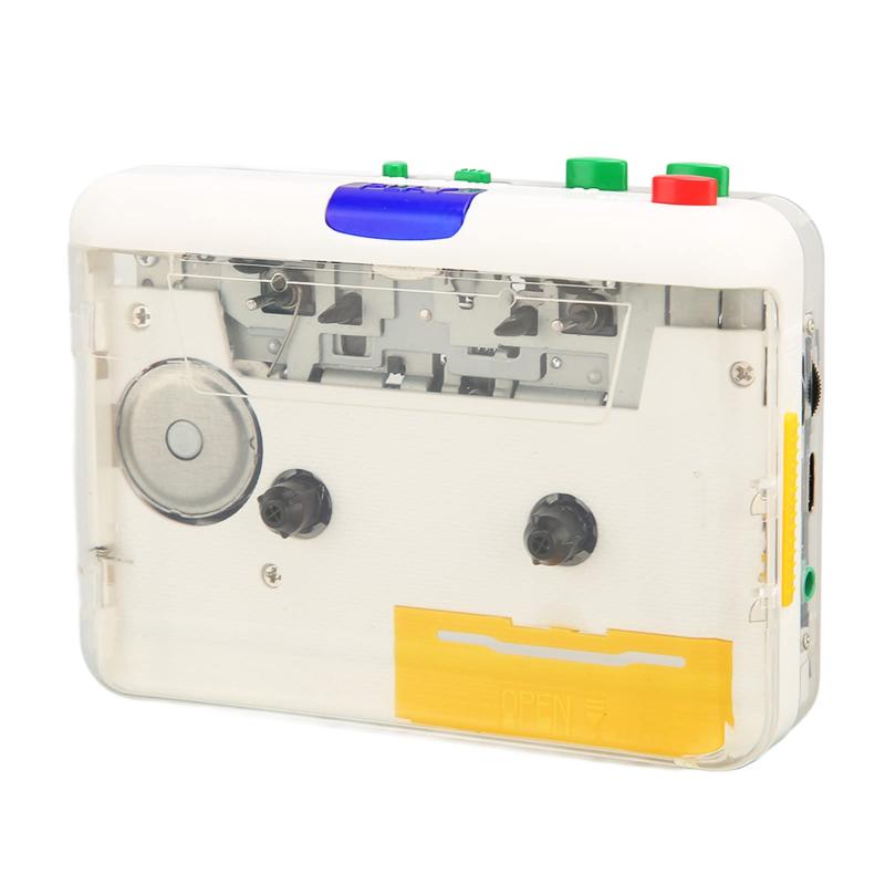 ヘッドフォン付きポータブルカセットプレーヤー、古いテープとカセットをMP3に変換、USB経由でキャプチ..