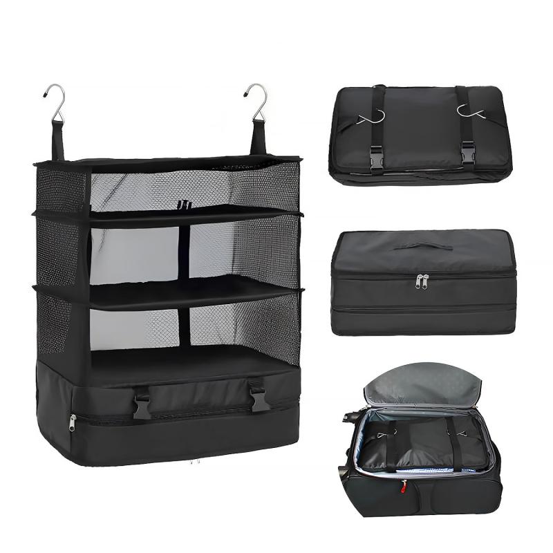 トラベルポーチ 吊り下げ 圧縮バッグ 旅行 圧縮袋 旅行用 トラベル 収納ボックス 圧縮ポーチ 衣類収納 収納ポーチ ファスナー圧縮 衣装ケース 軽量 ホテル 出張 仕分け 簡単 収納ボックス