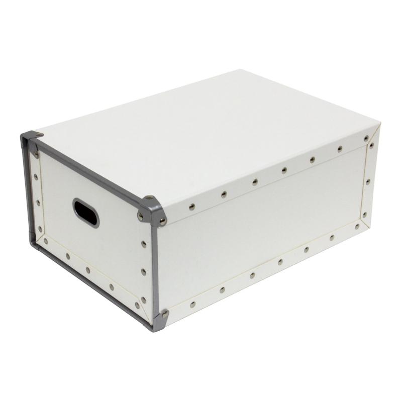 安達紙器 収納ケース 硬質パルプ ボックス 引出式 (幅25.5×奥行36×高さ16cm) PBH-803 ホワイトサイズ:約25.5×36×16cm重量:約1060g材質:PASCO(パスコ)生産国:日本外寸:約255×360×160mm