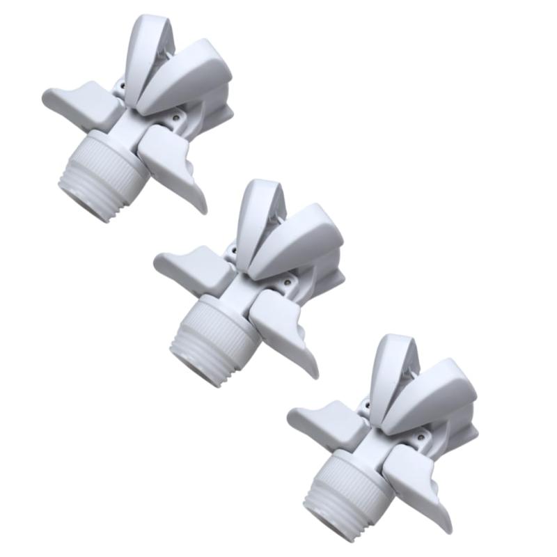 詰め替えクリッピュ 無印・花王ポンプ 専用アダプター 3個入り ホワイト 吊り下げ 詰め替え不要 ぶら..