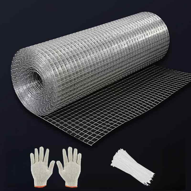 kilogorge ネズミ 駆除 網 防獣金網 ワイヤーネット 6m*50cm線径6mm 網目6mm 金網フェンス 錆びない 亜鉛メッキ ロール 園芸 DIY 防鼠 のために使用される 庭園、動物、植物フィードセパレート 溶接