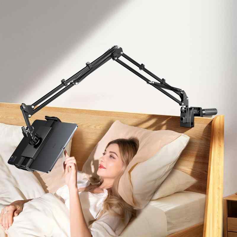 タブレット スタンド【5穴土台✙五つの可動軸】タブレットスタンド ipad スタンド アーム スマホスタンド 寝ながら