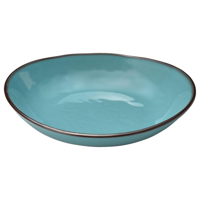 光洋陶器 KOYO カフェ 食器 カレー皿 パスタ皿 深皿 プレート 皿 約22cm ホテルレストラン 仕様 電子レンジ 食洗機対応 ラフェルム アンティーク ブルー 青 日本製 16287012