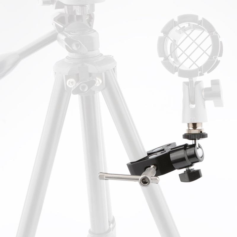 CAMVATE スーパークランプ デザイン ネジ穴1/4'' 3/8''六つ 5/8''ボールヘッド 多用途 マイク 三脚 用