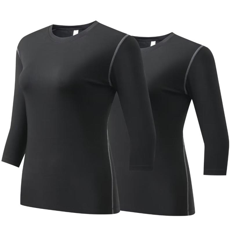 [Muxuryee] スポーツ インナー レディース 7分袖 コンプレッションウェア アンダーウェア トレーニング UVカット・吸汗速乾