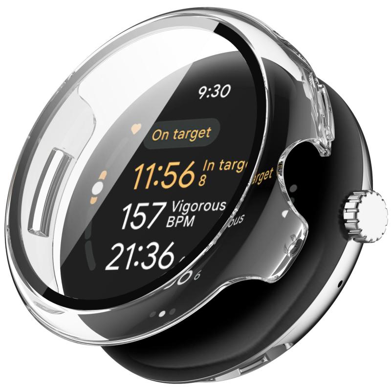 乐天商城 - YAODLE Google(グーグル) Pixel Watch 41mm カバー Pixel Watch 3/2/1(2024/2023/2022)ケース PC素材 カバー ガラスフィルム一体型 全面保護 二重構造 防塵 日本旭硝子材 キズ防止 軽量-（