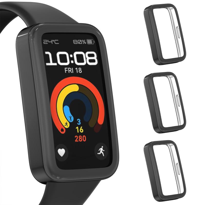 乐天商城 - Huawei Band 10/9/8 用 保護ケース 全面保護 柔らかいTPU素材 傷に強い 高感度タッチ 落下耐性 ソフトシェル保護カバー
