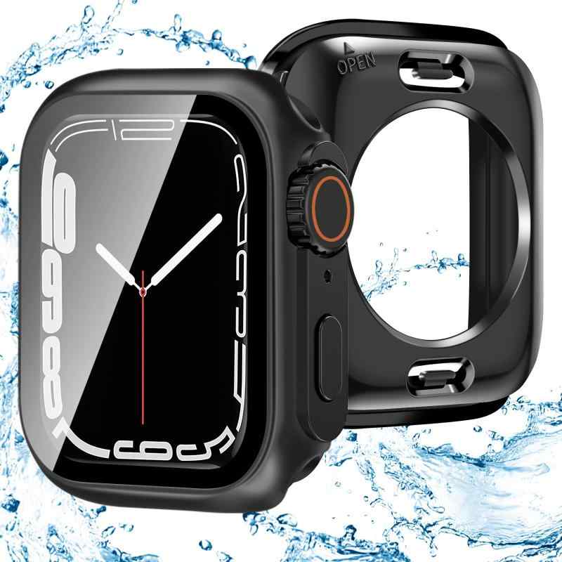 CABOBE 対応 Apple Watch Ultra風 ケース 40mm Series SE3/SE2/SE/6/5/4 アップルウォッチ カバー ガラスフィルム 2 in 1 前後の保護 Apple Watch カバー アップルウォッチ ケース 耐衝