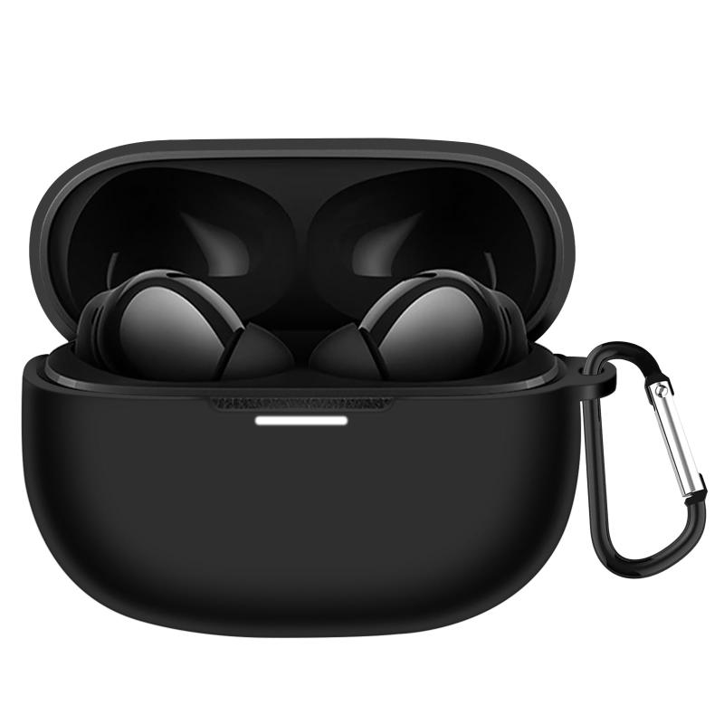 【2023改良モデル】CABOBE 対応 Redmi Buds 5 Pro ケース シリコン素材 カラビナ付き 落下防止 耐衝撃 全面保護 保護カバー キズ防止 Redmi Buds 5 Pro対応