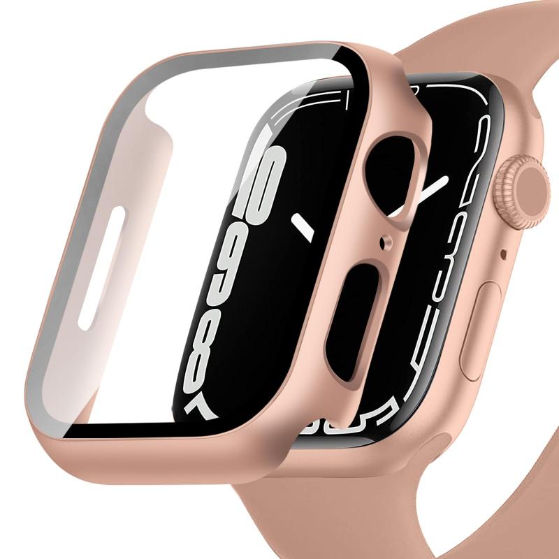乐天商城 - HELOGE 対応 アップルウォッチ カバー 44mm Series SE3/SE2/SE/6/5/4 保護 Apple Watch ケース ガラスフィルム 一体型 Apple Watch カバー アップルウォッチ ケース 耐衝撃 全面保護 装着簡単 高