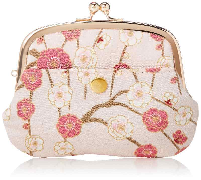乐天商城 - [和KOMONO 小紋工房] がま口財布 ウォレット 【N0207-25】親子がま口財布 小椿・アイボリー One Size